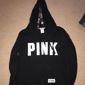 PINK zip up hoodie